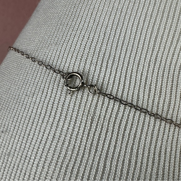 Vintage Native American sterling silver pendant with turquoise stone oval - Picture 5 of 7